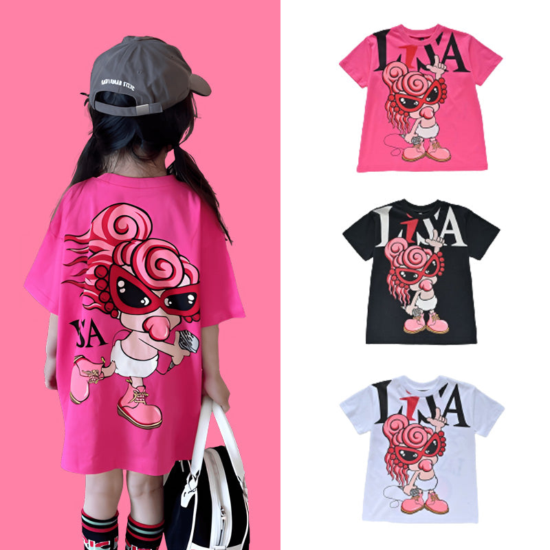Ladyshome ビッグＴシャツ 2色展開(90cm-140cm/M) 050406