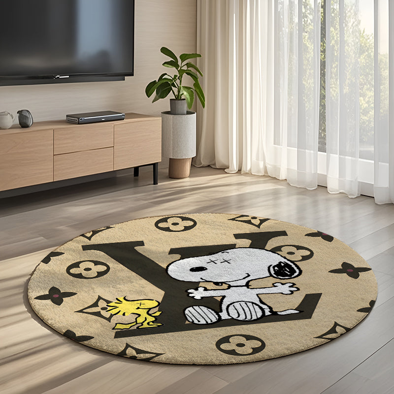 Bedroom Mat ラグ 円形 短毛 0329-6-1-1