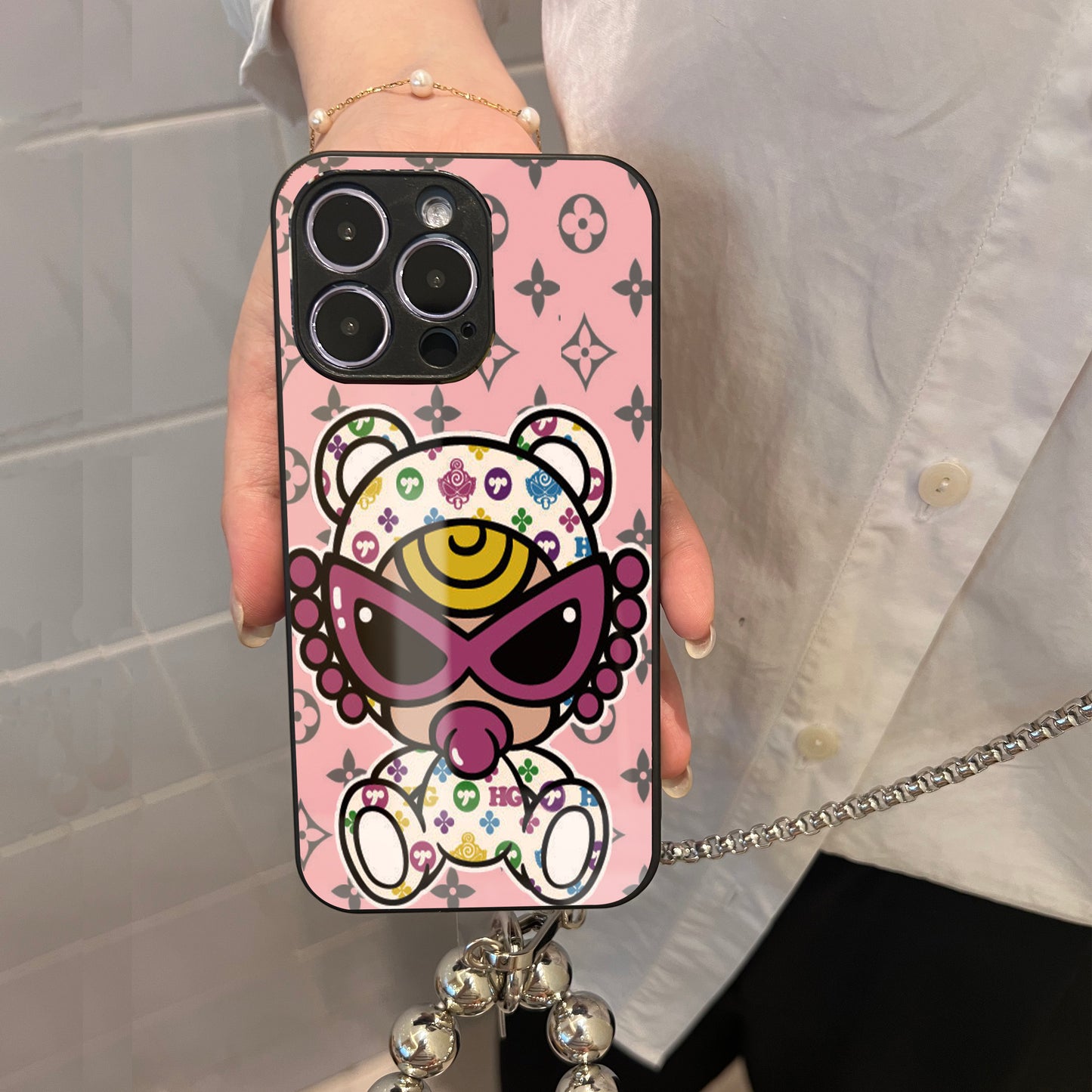 Ladyshome チェーンショルダー付きiPhoneケース 108-1-3