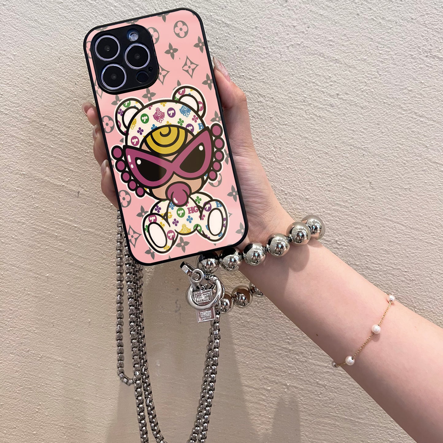 Ladyshome チェーンショルダー付きiPhoneケース 108-1-3