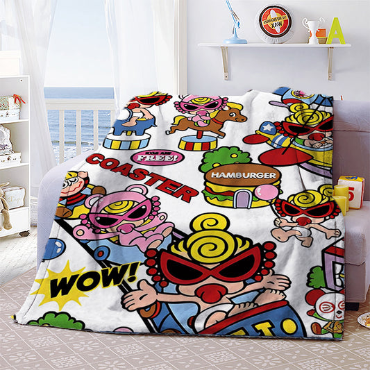 Ladyshome 毛布 ブランケット スワンネル3wayひざ掛け 103126-1