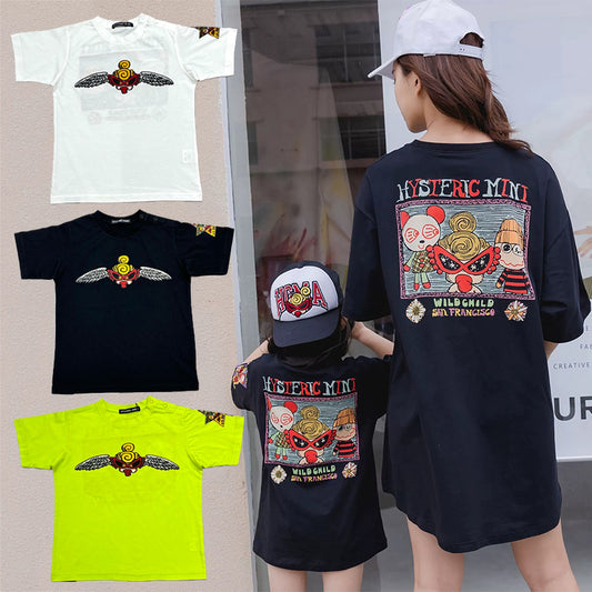 Ladyshome-半袖tシャツ-大人と子供-90cm-150cm-s-l-0403-4-1